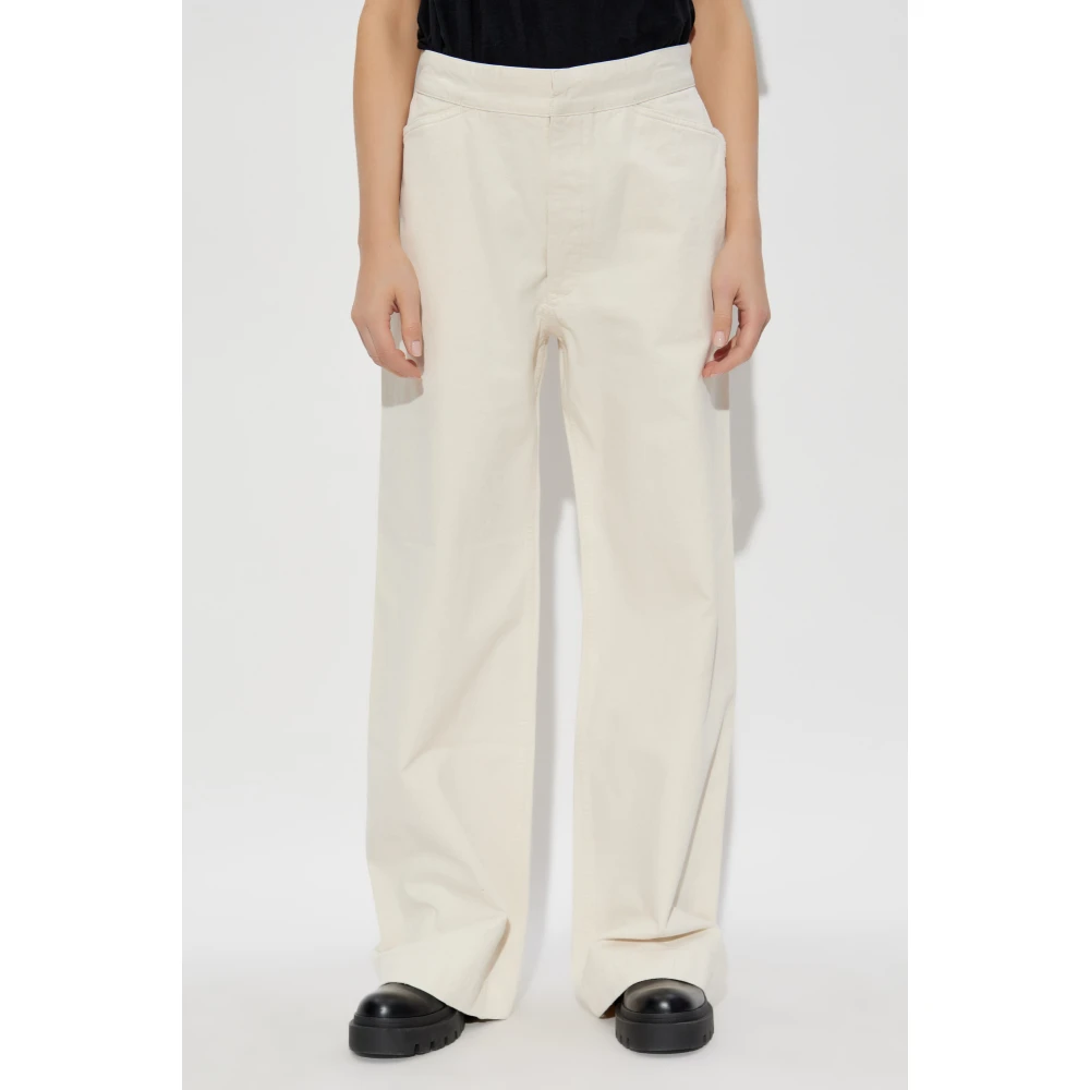 R13 Wide-leg broek Beige Dames