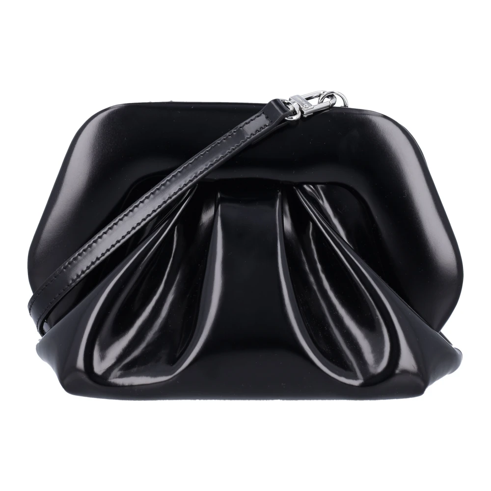 THEMOIRè Zwarte Vegan Stof Clutch Handtas Black Dames