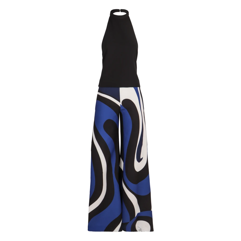 EMILIO PUCCI Marmo Print Open-Back Jumpsuit Multicolor Dames