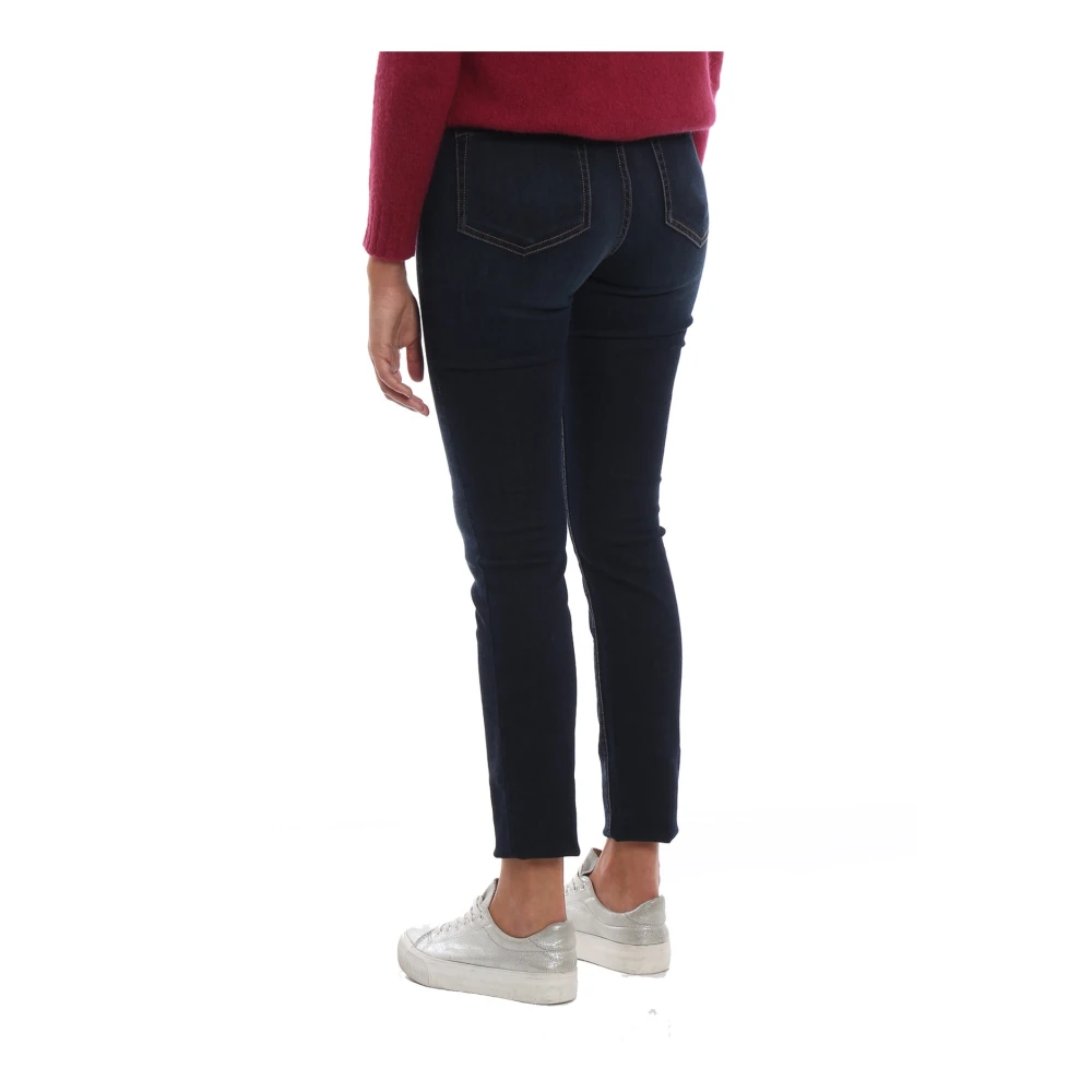 Max Mara Weekend Hoge Taille Skinny Jeans Blue Dames