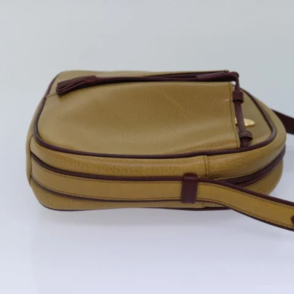 Cartier Vintage Pre-owned Leather shoulder-bags Beige Dames
