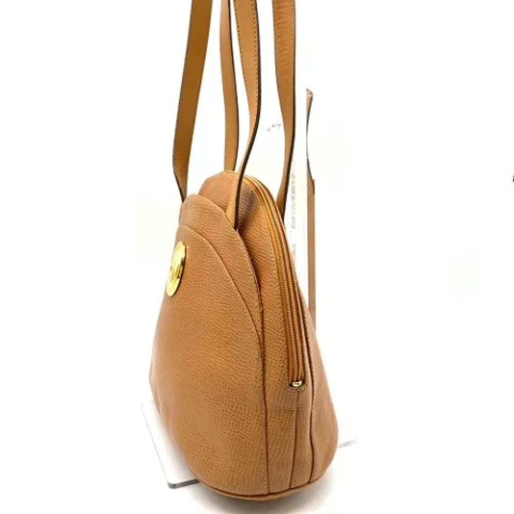 Dior Vintage Pre-owned Leather shoulder-bags Brown Dames