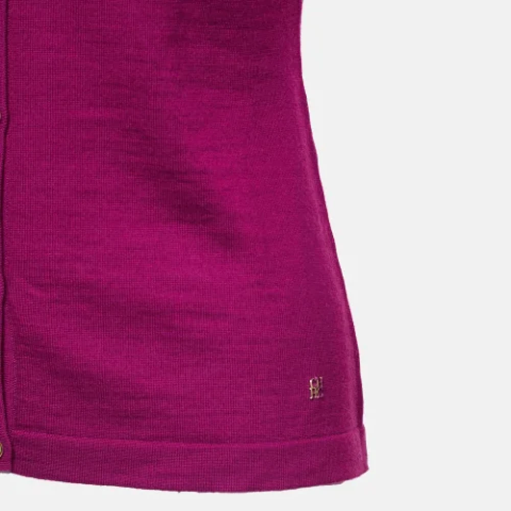 Carolina Herrera Pre-owned Knit tops Purple Dames