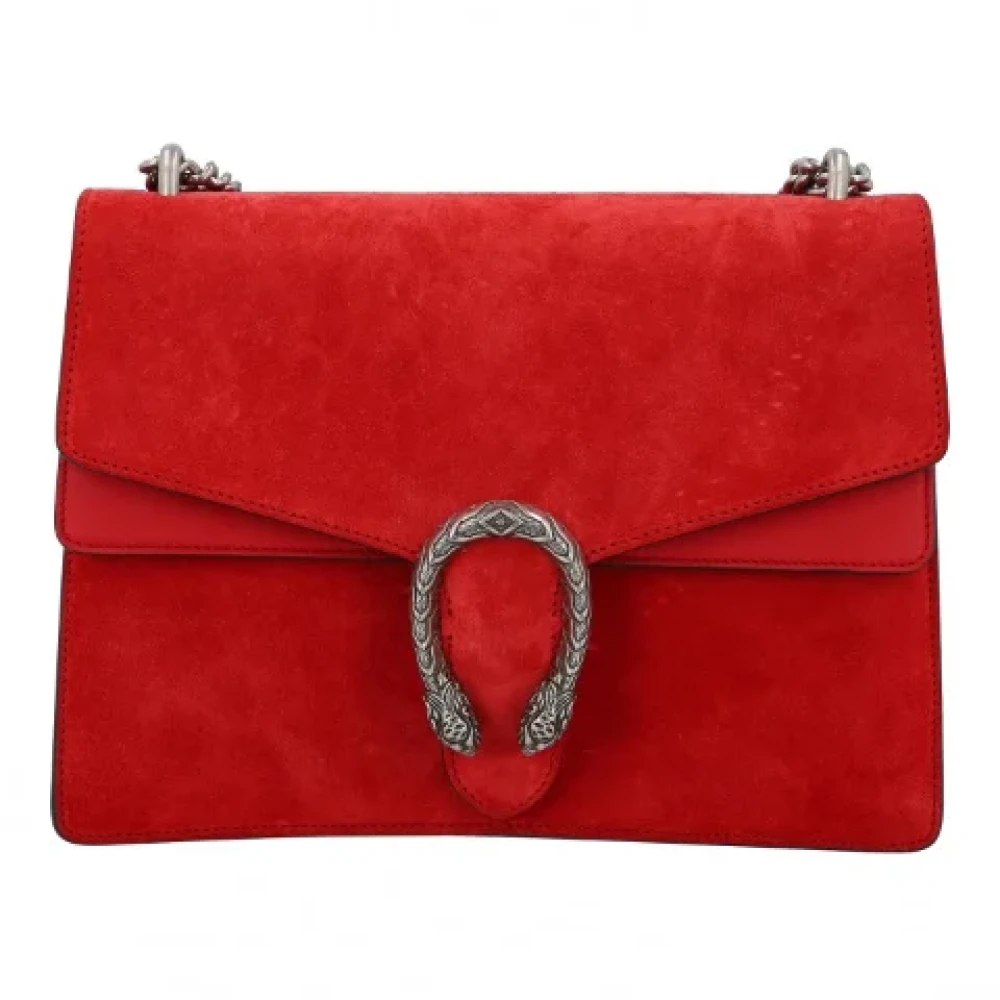 Gucci Vintage Pre-owned Leather gucci-bags Red Dames