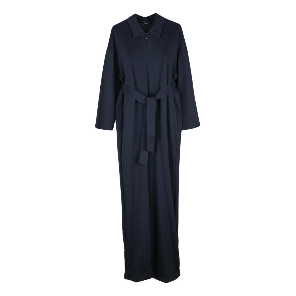 Weekend Max Mara Blå Jersey Jumpsuit
