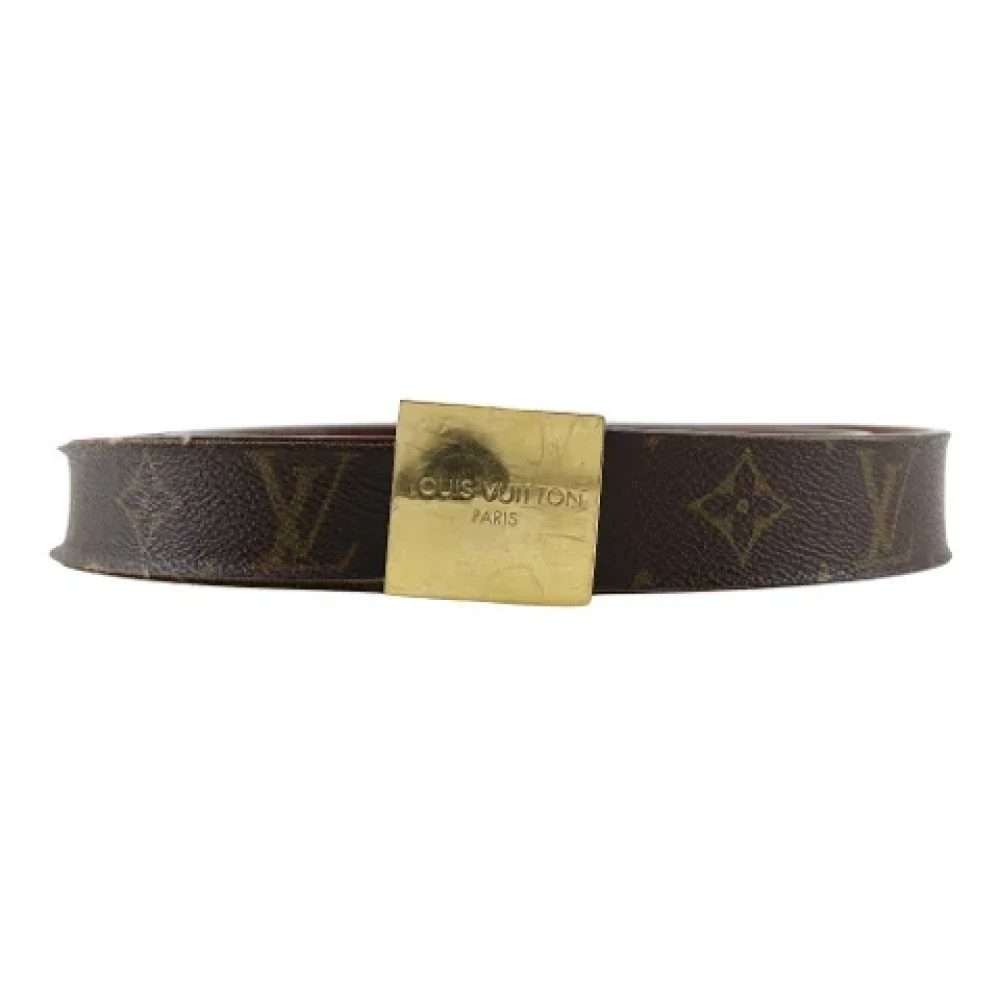 Louis Vuitton Vintage Pre-owned Canvas belts Brown Heren