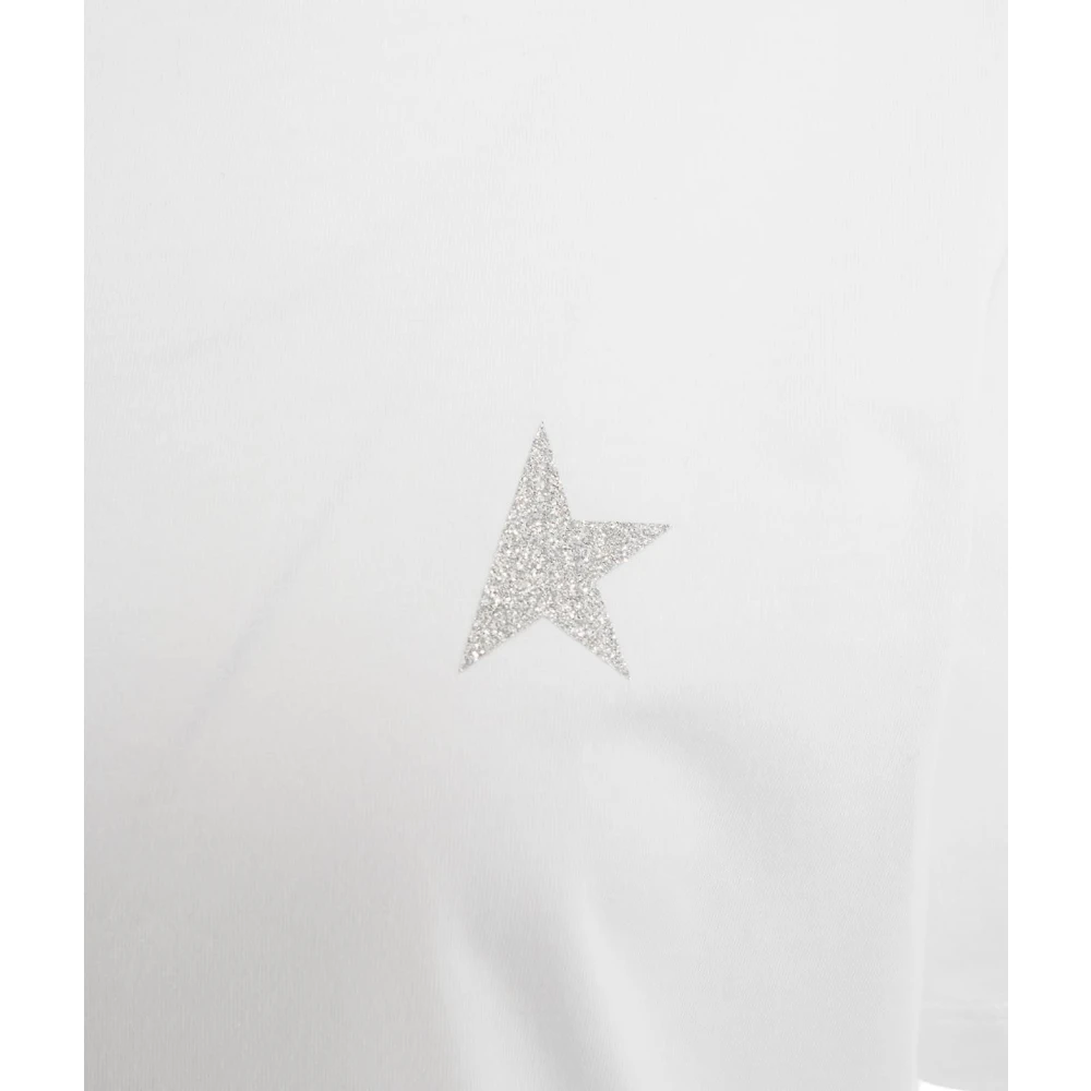 Golden Goose T-shirt met korte mouwen White Dames