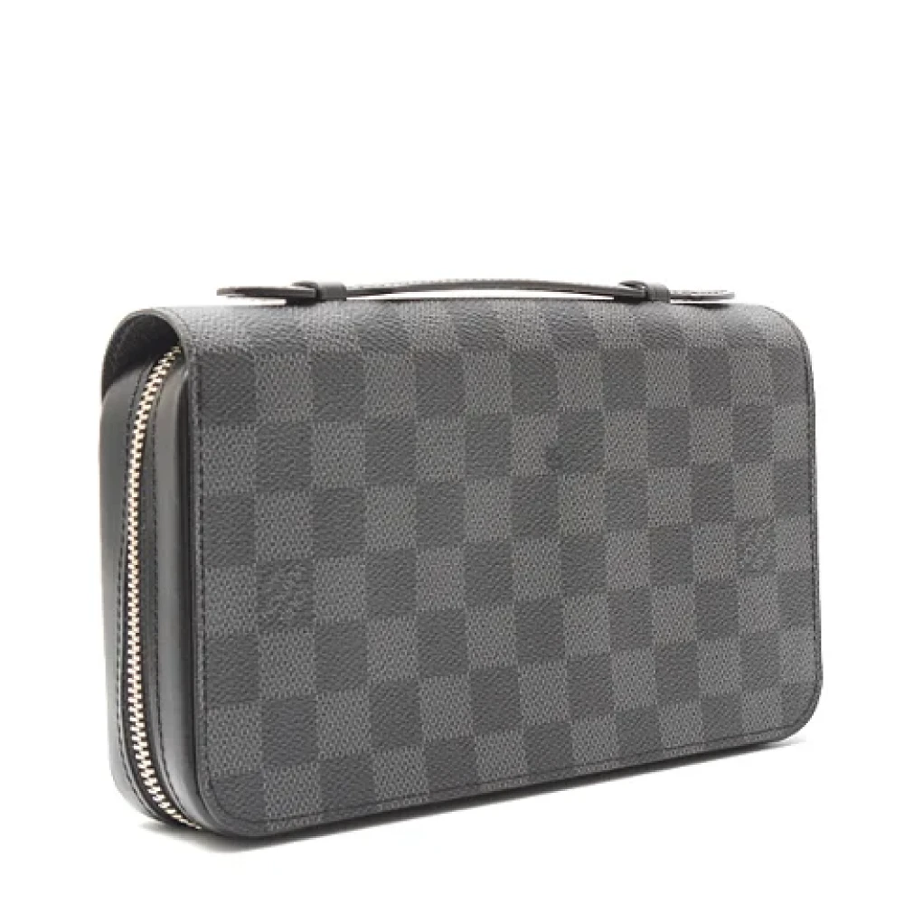 Louis Vuitton Vintage Pre-owned Canvas wallets Black Heren