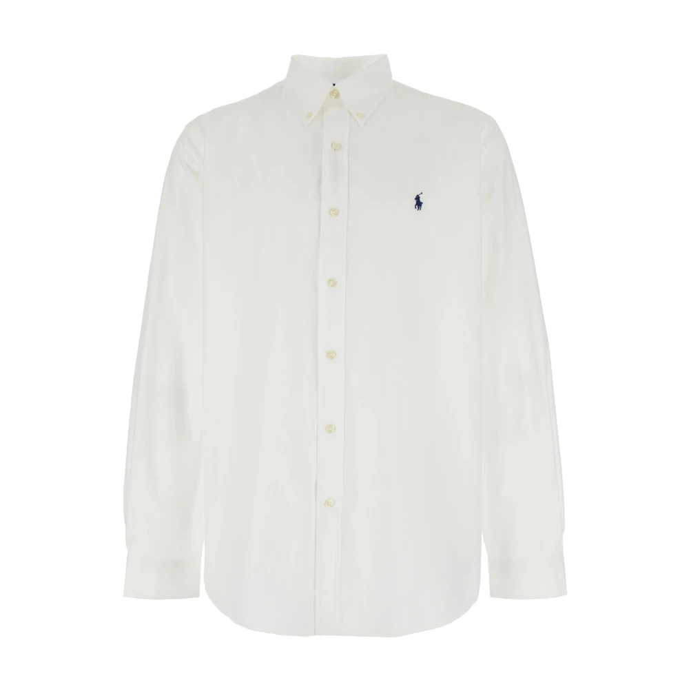 Polo Ralph Lauren Vit Custom Fit Stretch Poplin Skjorta