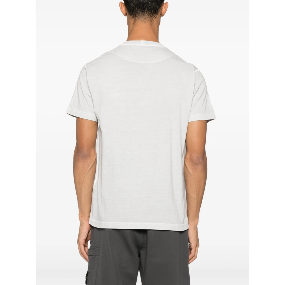 Stone Island Casual Katoenen T-shirt White Heren