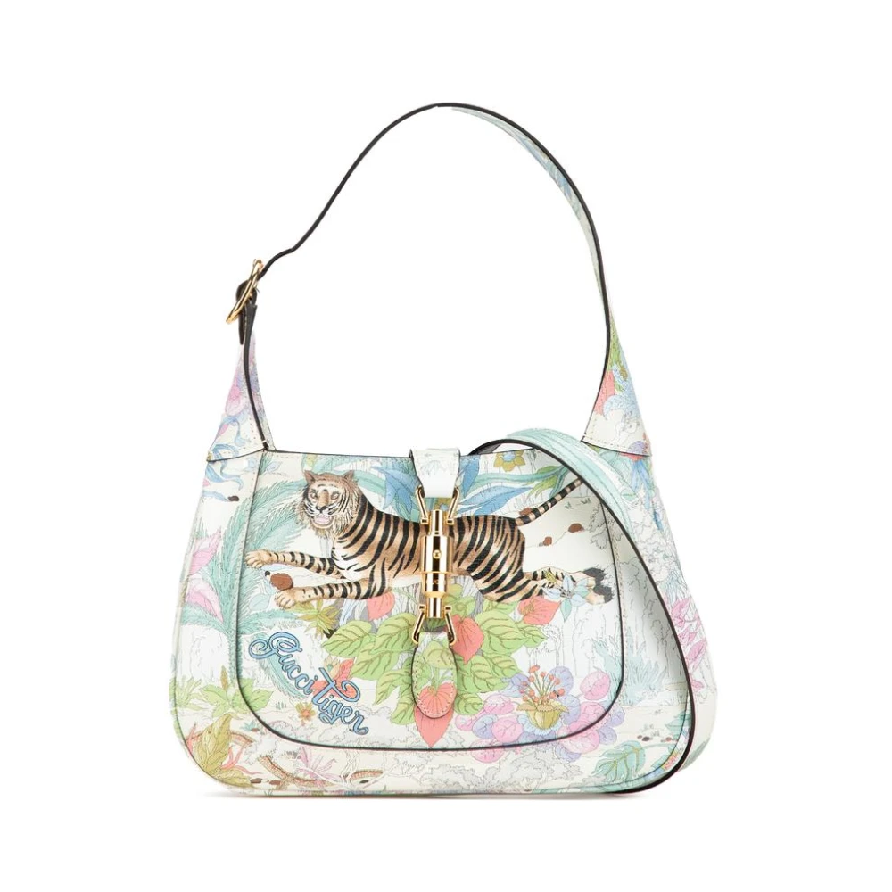 Gucci Vintage Women's Pre-Owned Gucci Tiger Crossbody Floral Print Bag