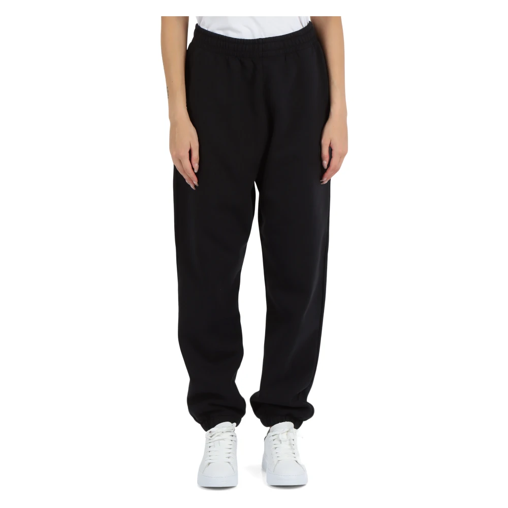 Replay Sportieve katoenen sweatpants met elastische taille Black Dames