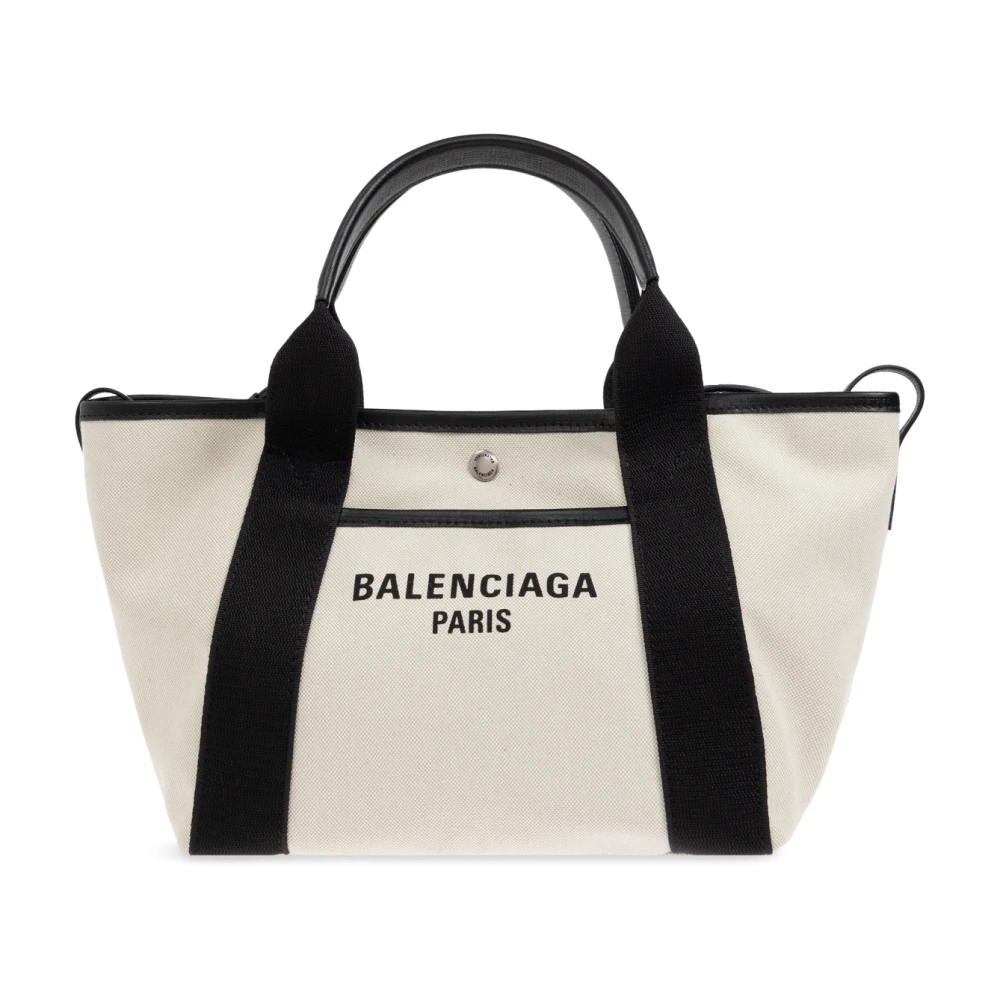 Balenciaga Tas Biarritz Klein type shopper Beige Dames