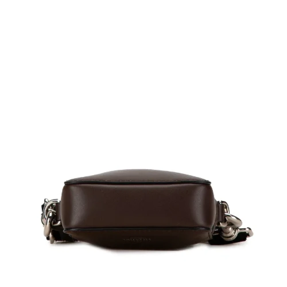 Valentino Vintage Pre-owned Leather shoulder-bags Brown Dames