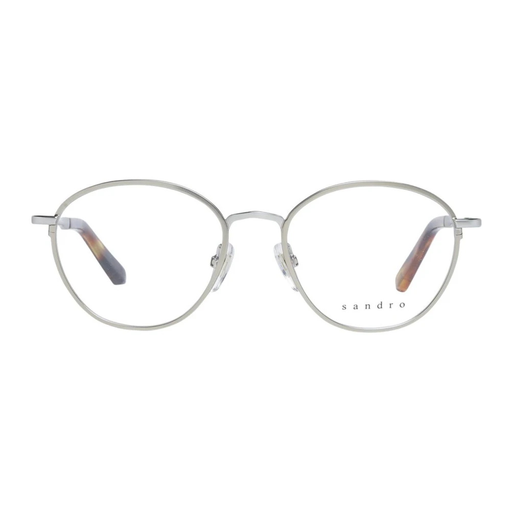 sandro Ronde Metalen Bril Zilver Vrouwen Gray Dames