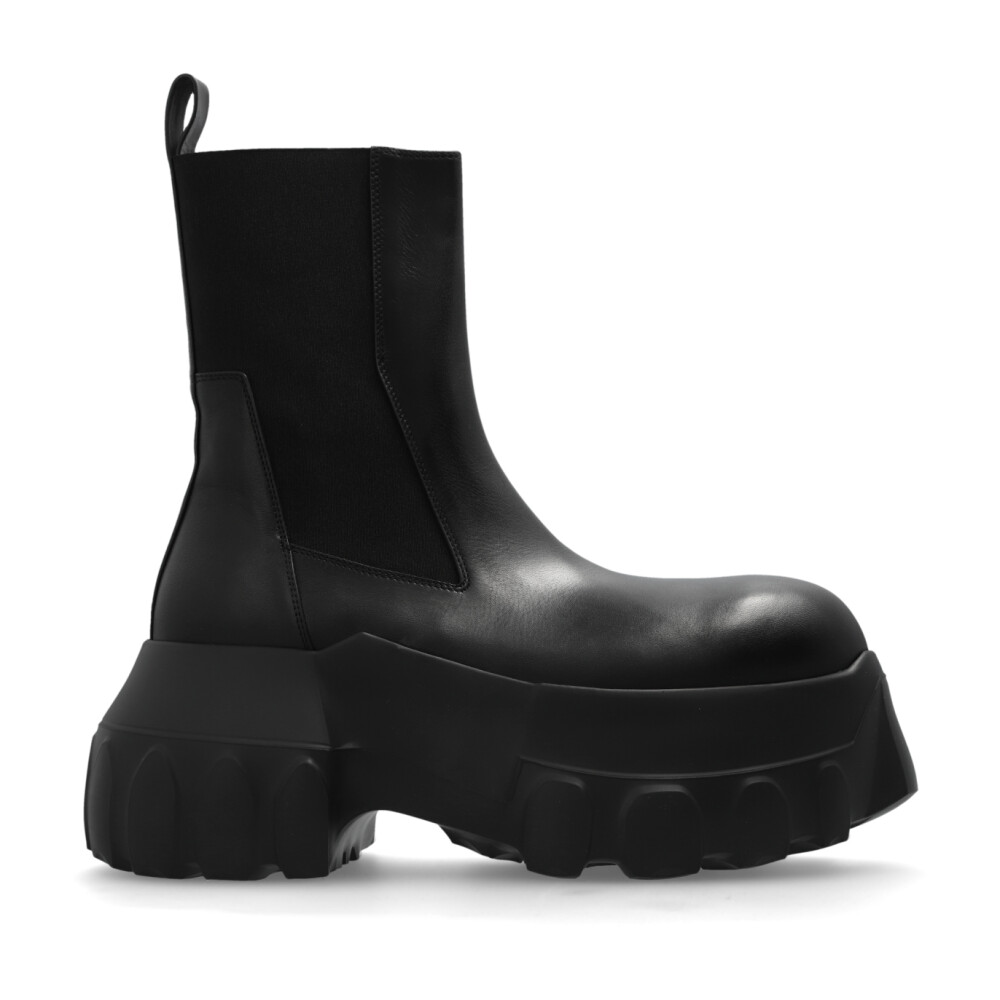 rick owens チェルシーブーツ Rick Owens - ビートル メガトラクター レザー チェルシーブーツ
