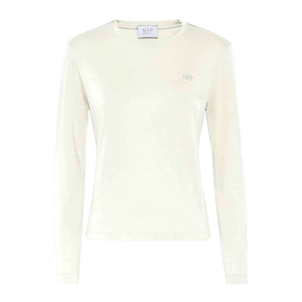 MVP wardrobe Arion Lange Mouw T-Shirt White Dames
