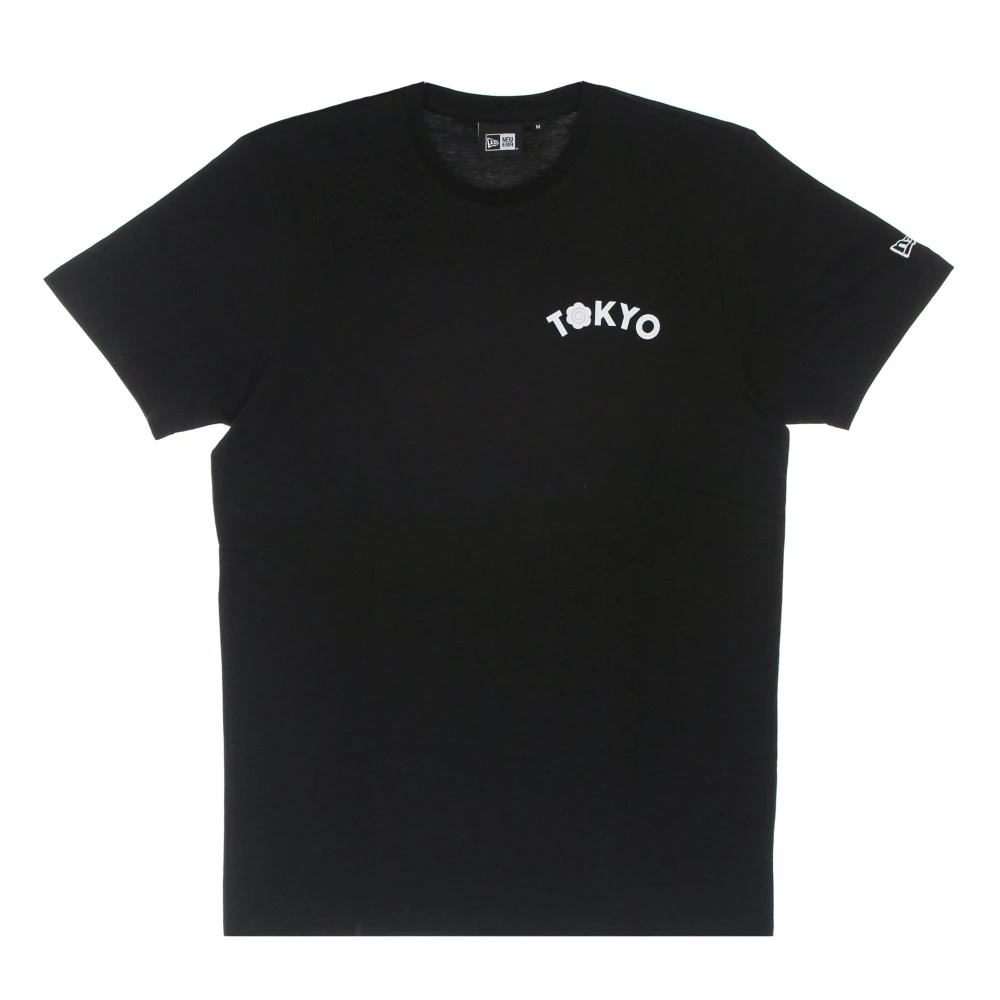 New era Zwarte Heren Tee met Logoprint Black Heren