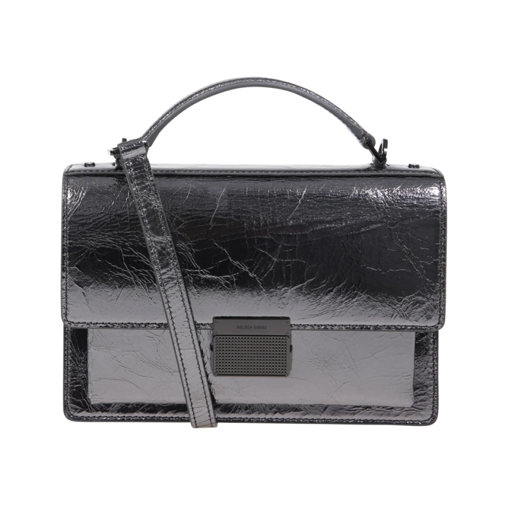 Golden Goose Venezia tas van lakleer met metalen details Black Dames