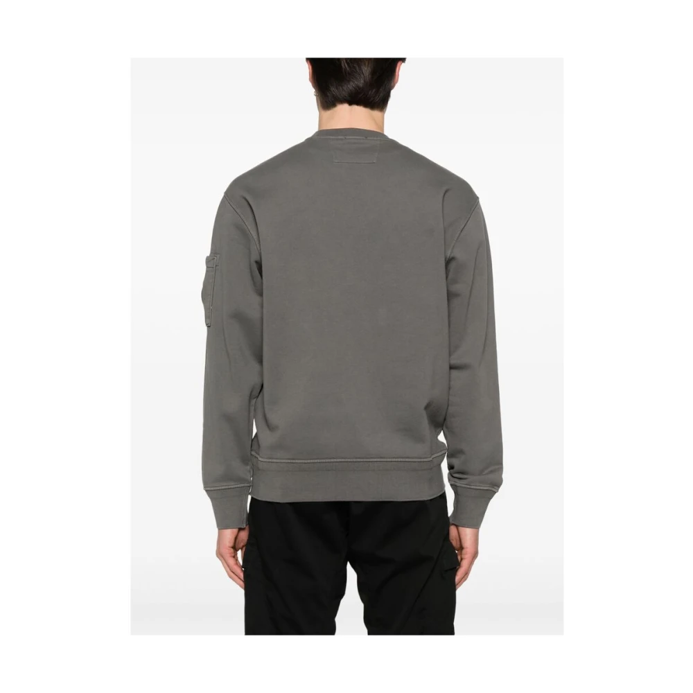 C.P. Company Grijze Sweater met Zak Gray Heren
