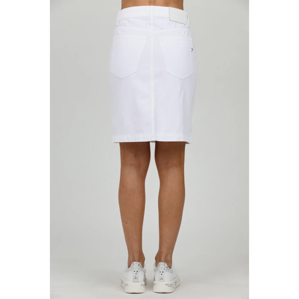 Dondup Stijlvolle Mini Rok Cover White Dames