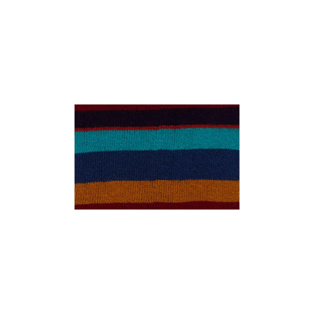 Gallo Korte antislip blauwe katoenen sokken voor heren met veelkleurige strepen Multicolor Heren