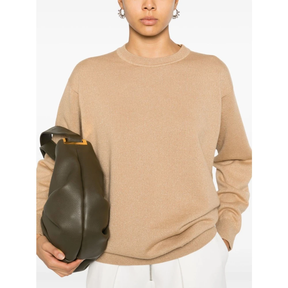 Fabiana Filippi Stijlvolle Dames Gebreide Collectie Beige Dames