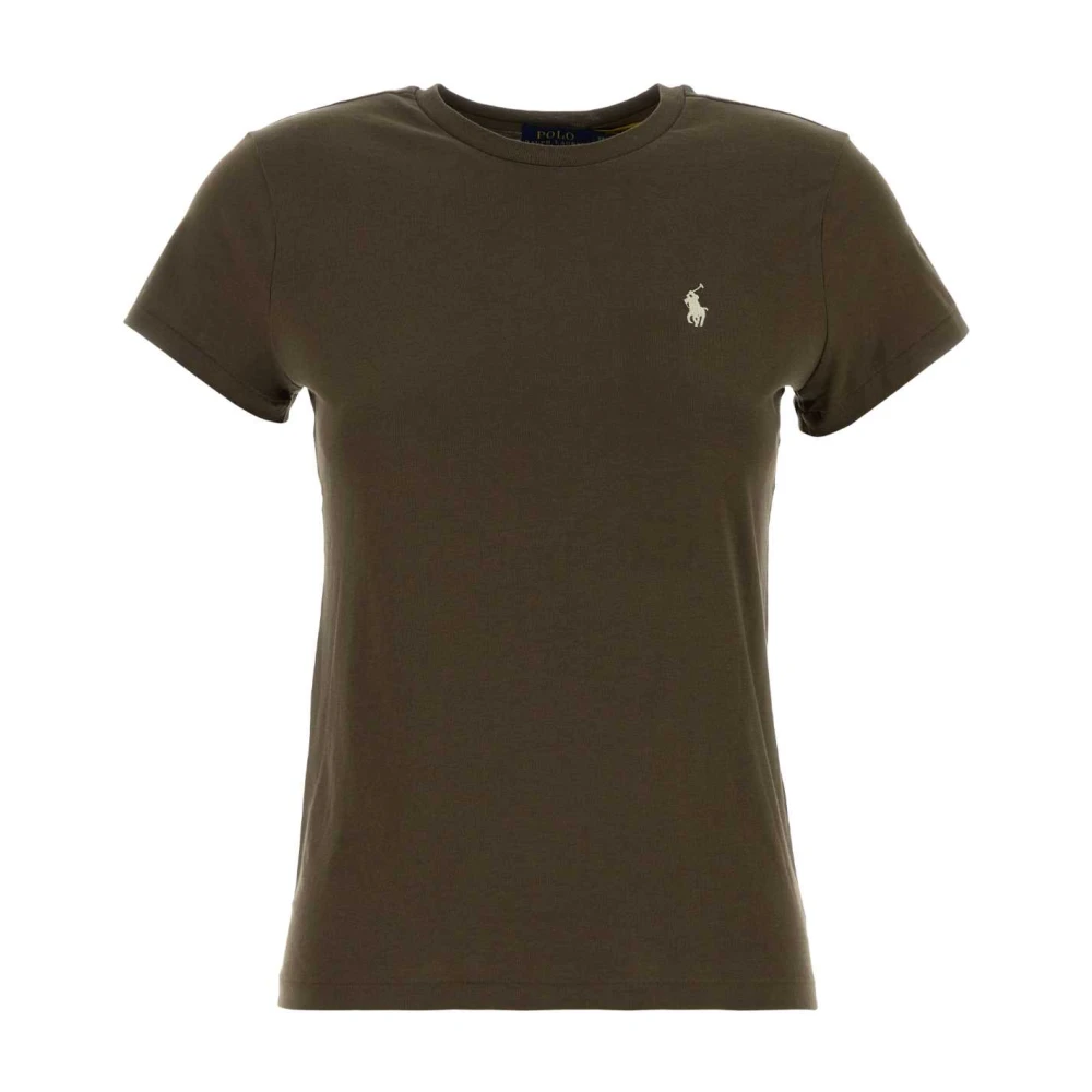Polo Ralph Lauren Donna Verde T-Shirt Girocollo