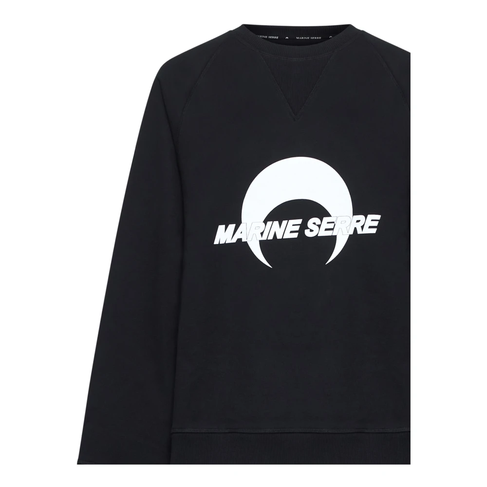 Marine Serre Zwarte Trui met Unieke Stijl Black Dames