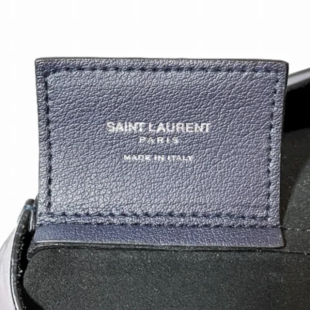 Yves Saint Laurent Vintage Pre-owned Fabric shoulder-bags Blue Dames