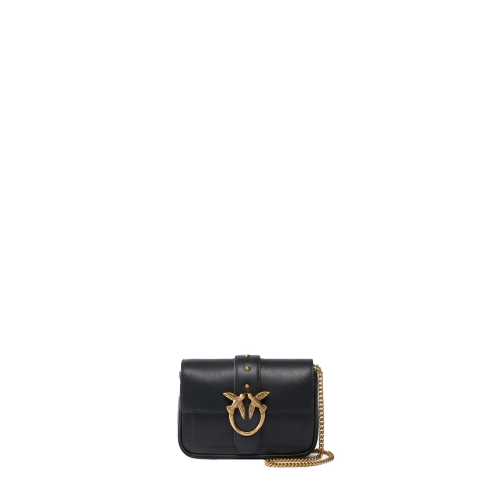 Pinko Women's Black Love One Shoulder Bag - Cross Body Bags - One Size - Bags