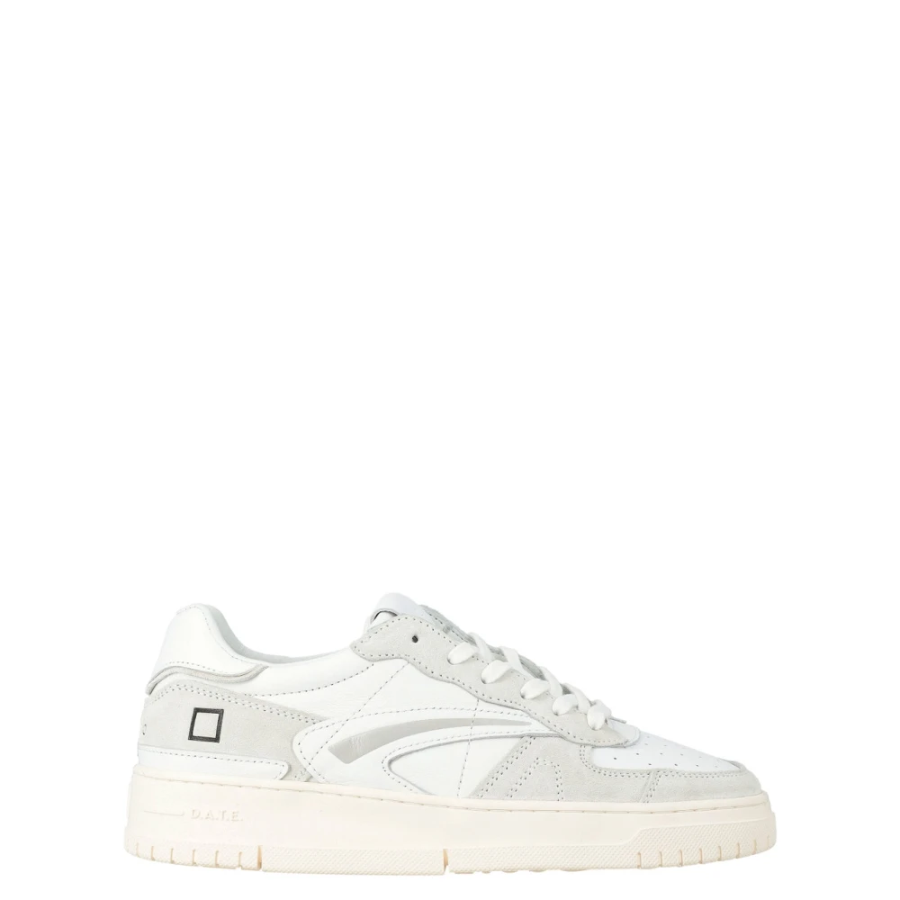 D.a.t.e. Men's White Sneakers, 10 Uk, Torneo Pure Basic Sneaker