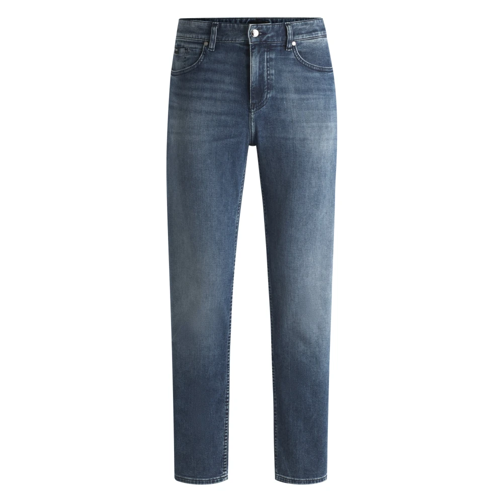 Hugo Men's Blue Straight Fit Jeans, W33, Straight Jeans