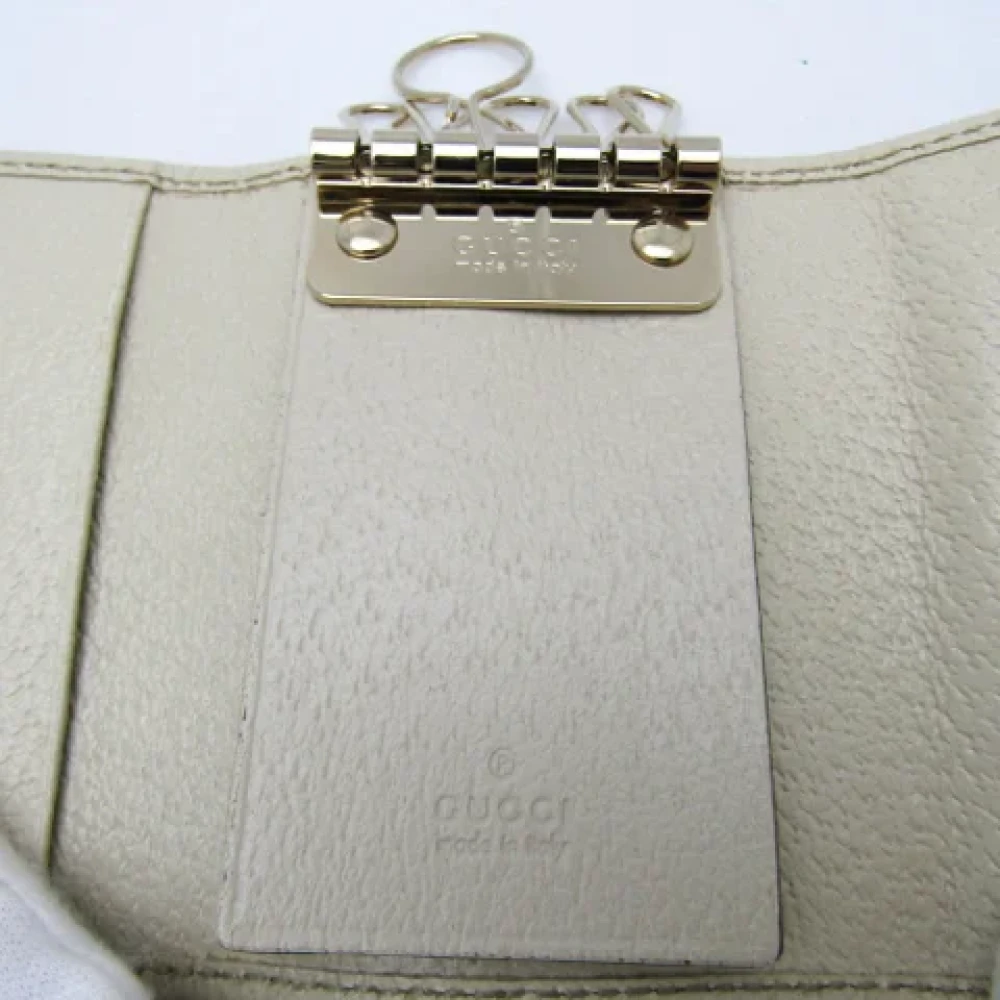 Gucci Vintage Pre-owned Canvas key-holders Beige Dames