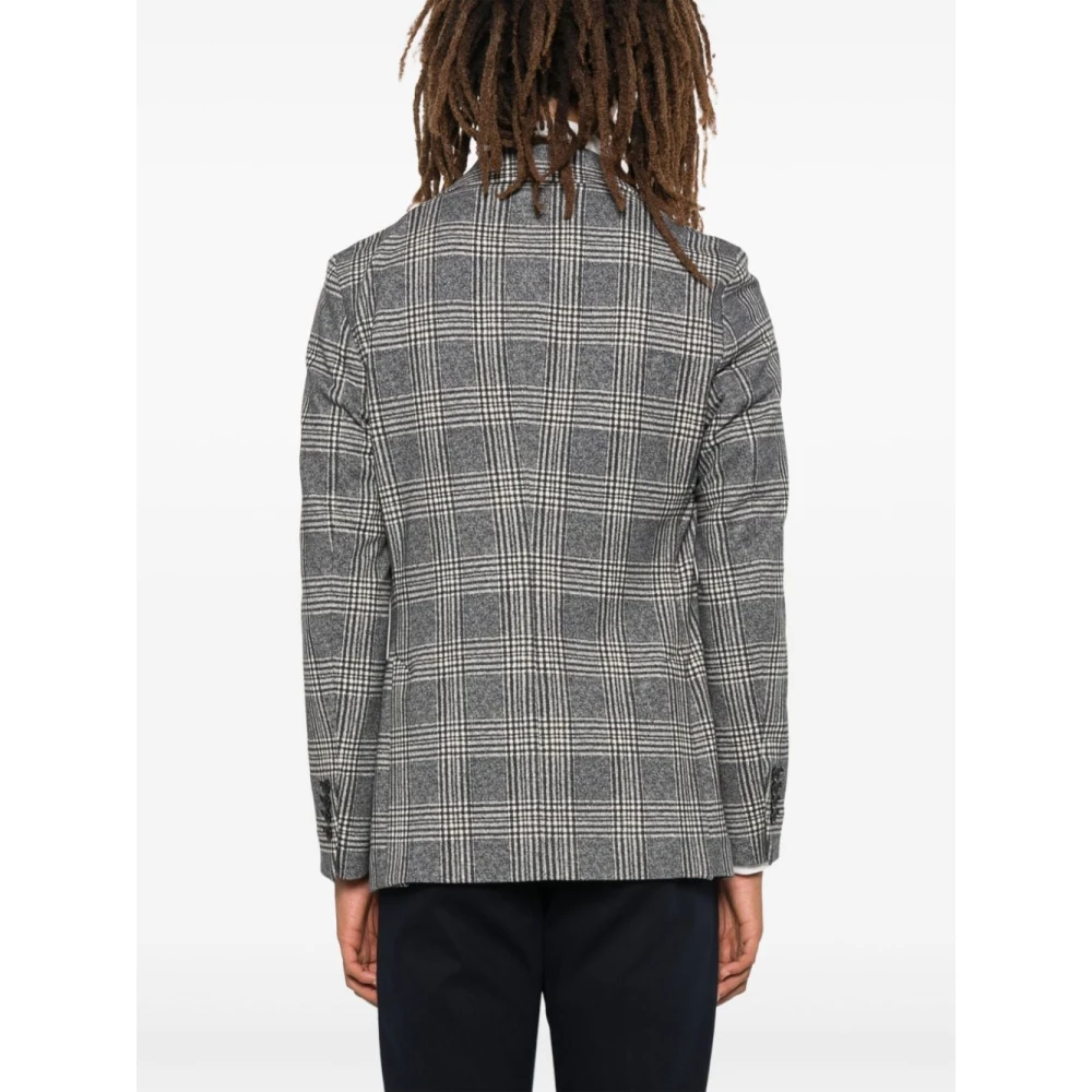Circolo 1901 Blauw Geruit Fleece Jack Multicolor Heren