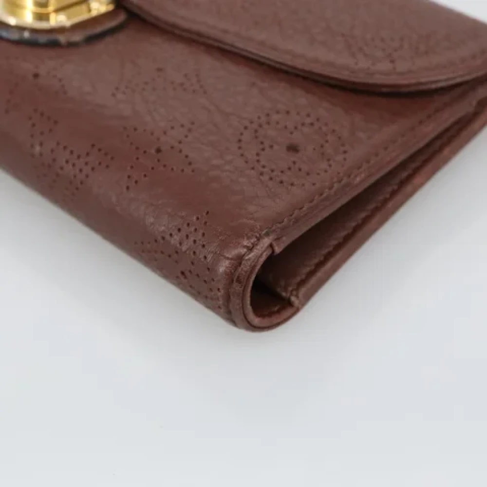 Louis Vuitton Vintage Pre-owned Leather wallets Brown Dames