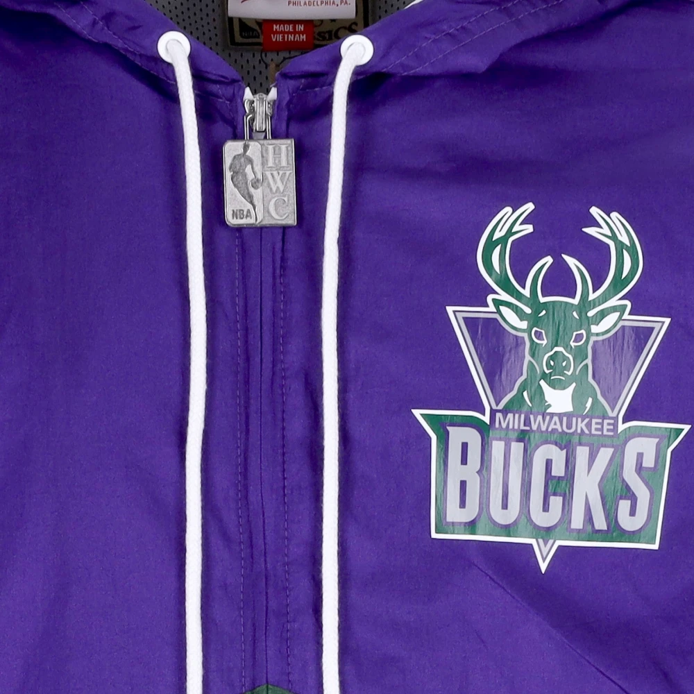 Mitchell & Ness NBA Undeniable Windbreaker Paars Purple Heren