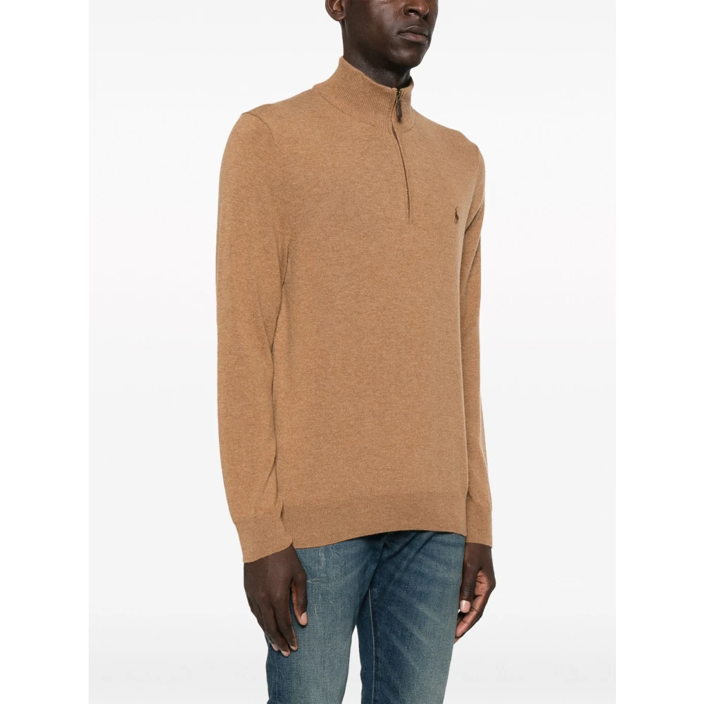 Polo Ralph Lauren Latte Brown Heather Pullover Sweater Brown Heren