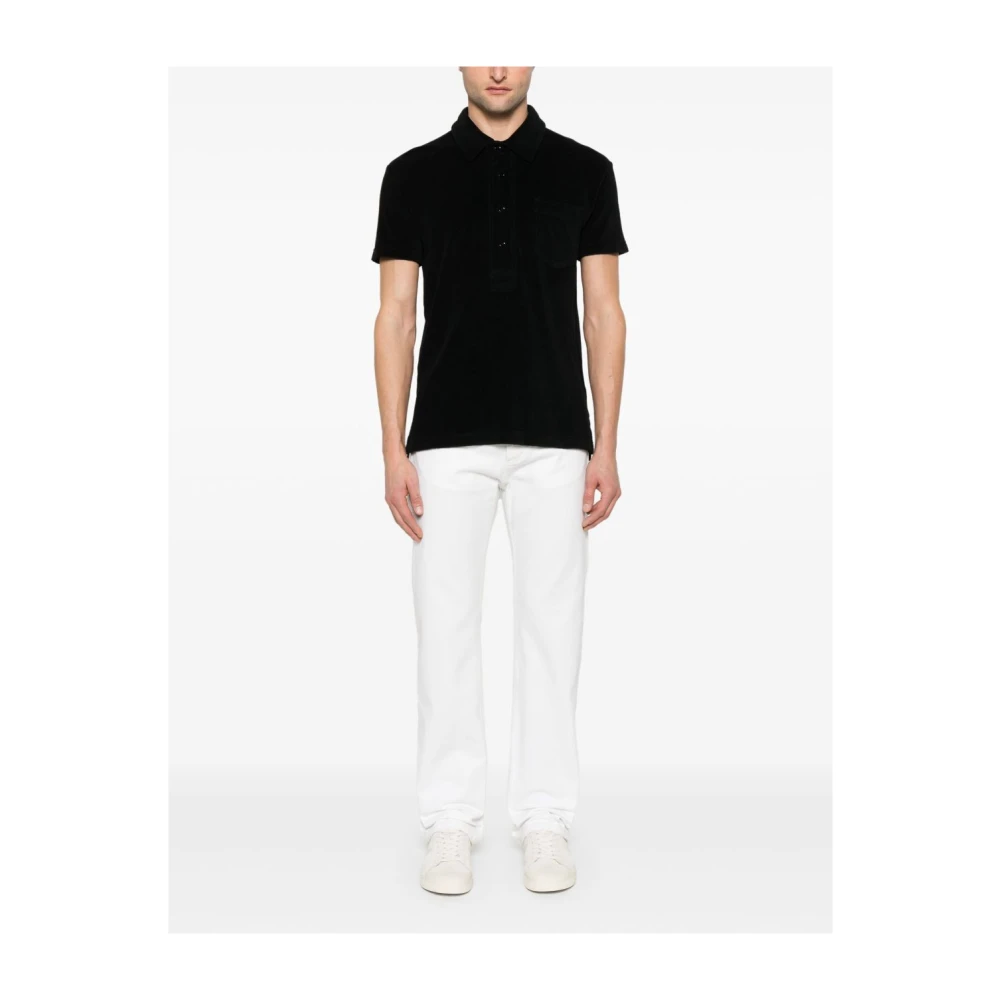 Tom Ford Zwarte Polo Herenkleding Black Heren