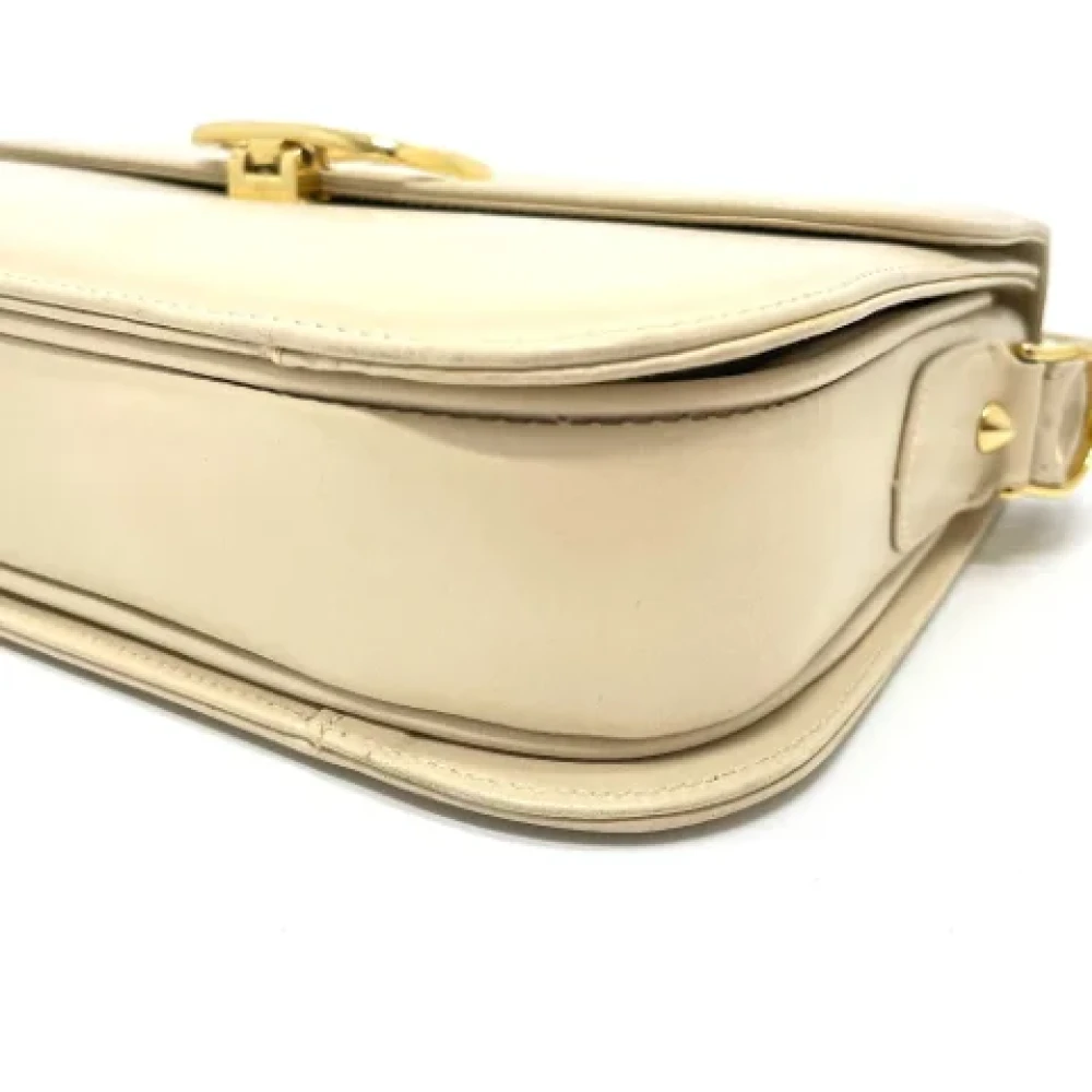 Celine Vintage Pre-owned Leather celine-bags Beige Dames