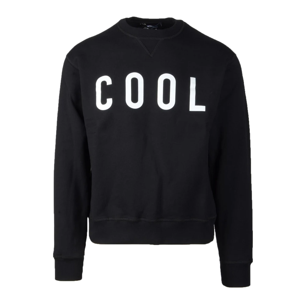 Dsquared2 Katoenen Gebreide Trui Black Heren