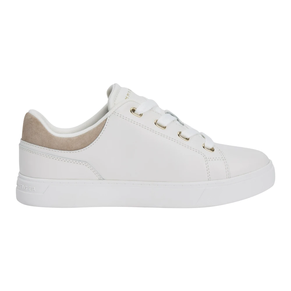 Tommy Jeans Cream Trainers Minimalist Style Chunky Sole - Female - Sneakers - Beige - 7 Uk - Shoes