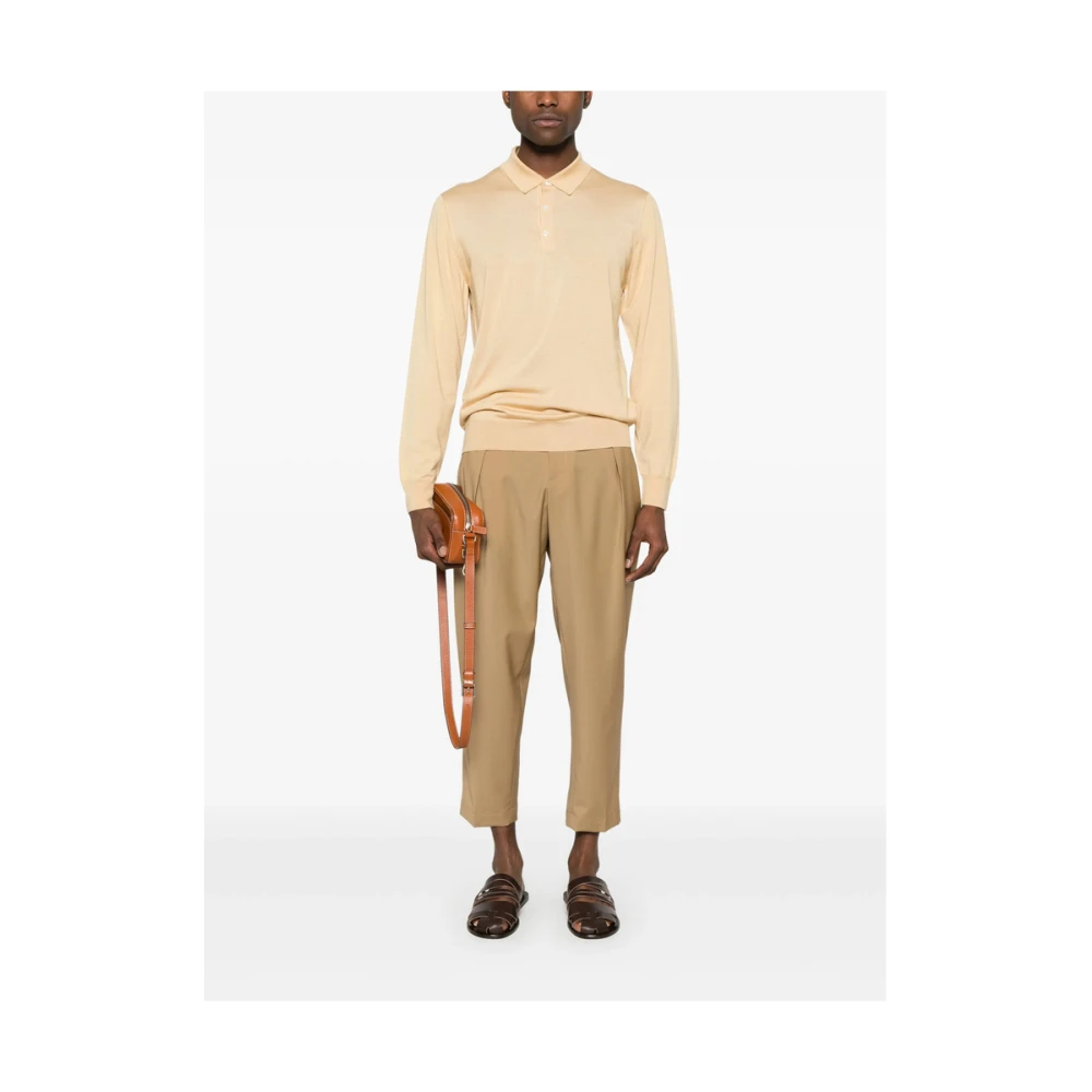 Briglia Zand Beige Elastische Taillebroek Beige Heren