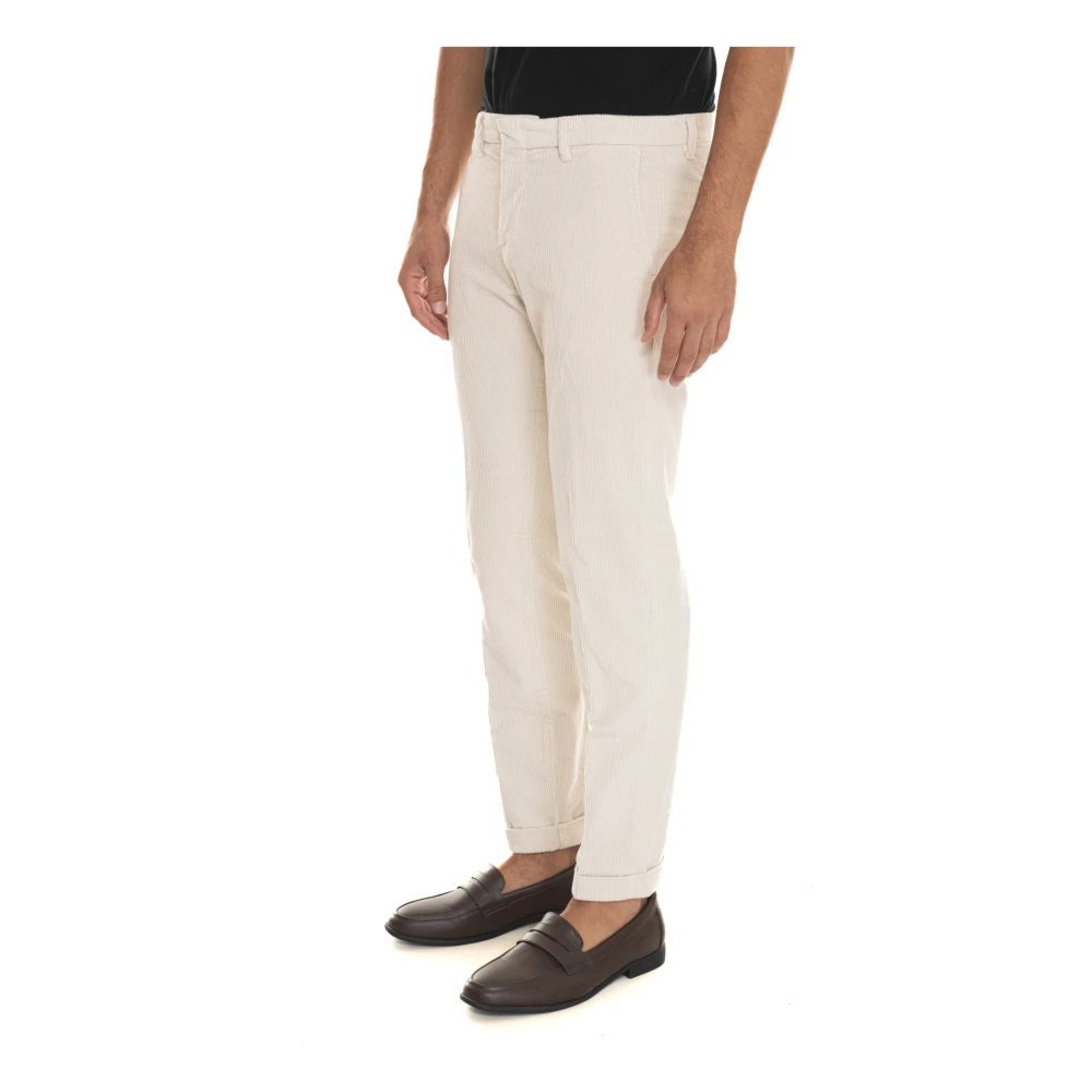 Fay Fluweel Rib Chino Broek Beige Heren
