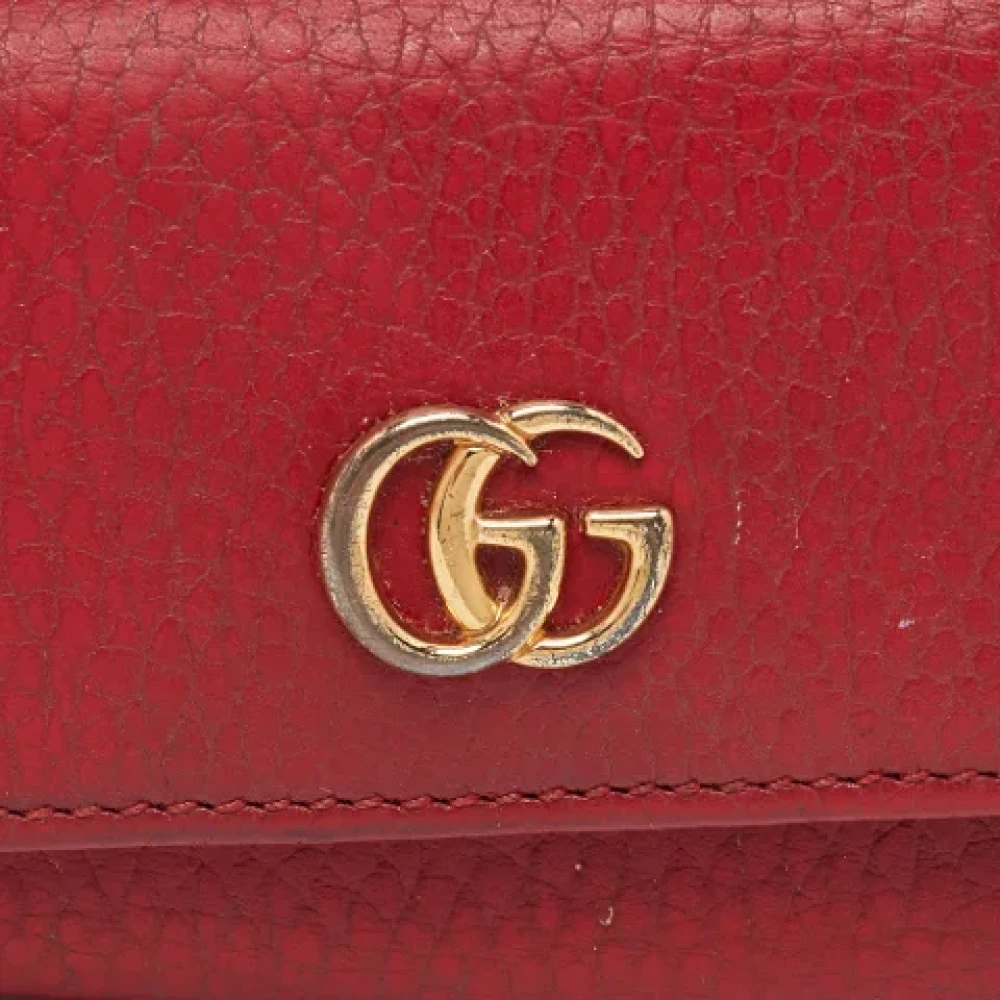 Gucci Vintage Pre-owned Leather key-holders Red Dames