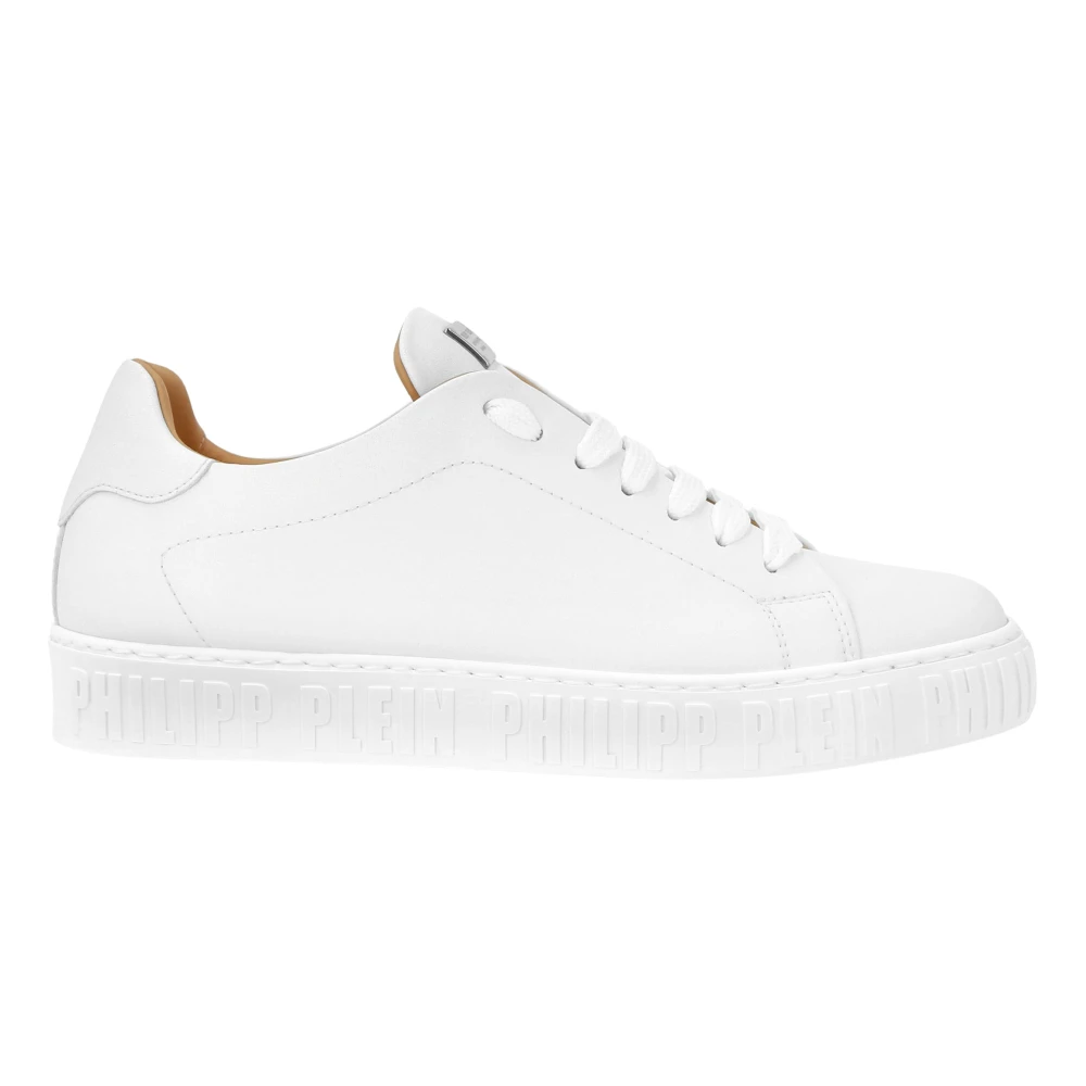 Philipp Plein Nappa Leather Low Top Sneakers Dames Schoenen Wit
