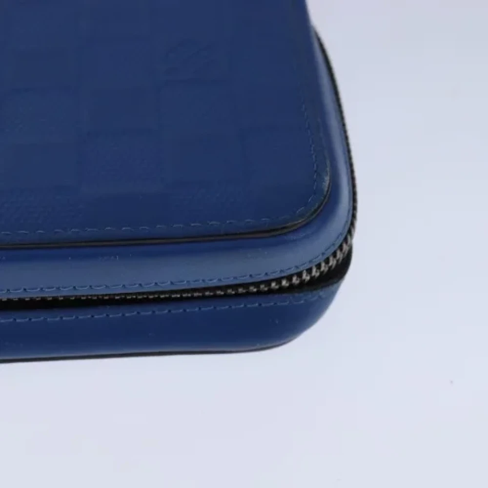 Louis Vuitton Vintage Pre-owned Leather clutches Blue Dames