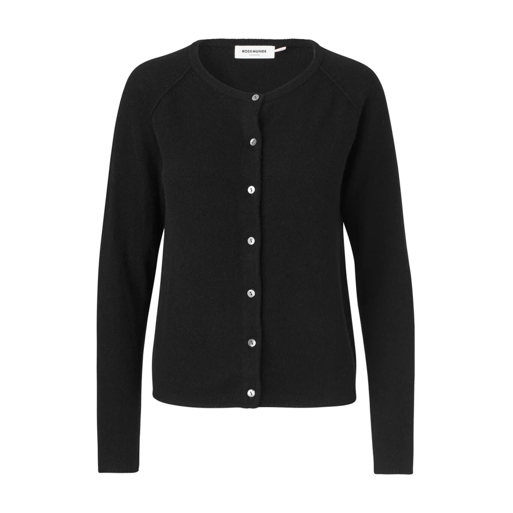 Rosemunde Women's Black Wool & Cashmere Cardigan - Cardigans - L - Knitwear