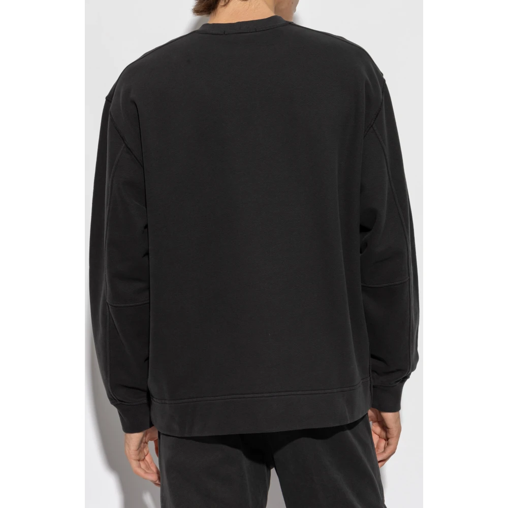 Stone Island Sweatshirt met logo Black Heren