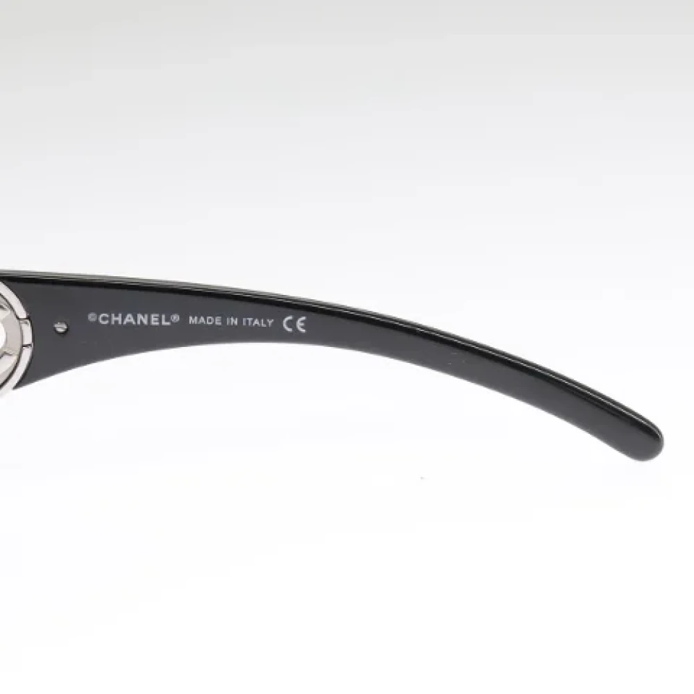 Chanel Vintage Pre-owned Plastic sunglasses Black Dames